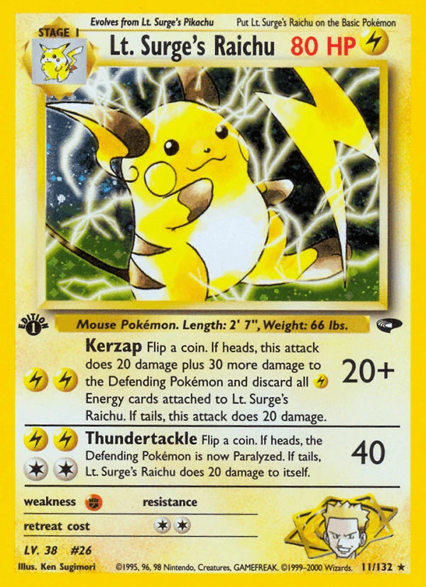 Lt Surge's Raichu #11