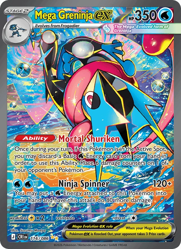 Mega Greninja Ex #116