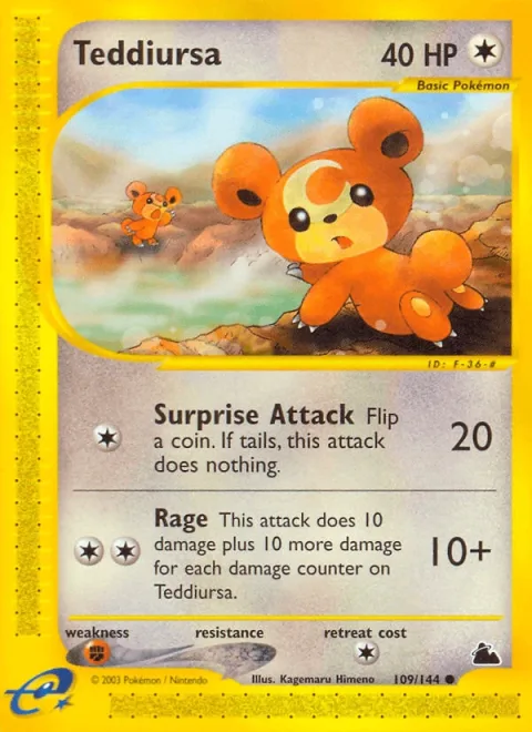 Teddiursa Reverse Holo