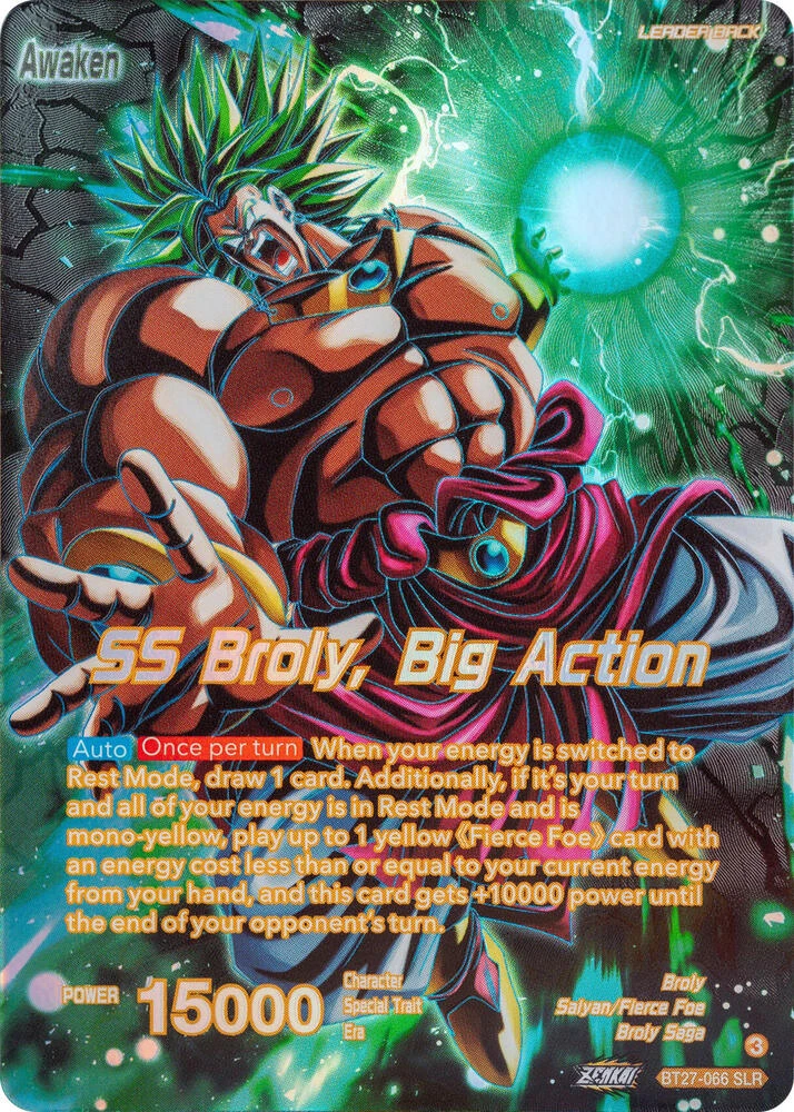 Broly // SS Broly, Big Action [SLR] #BT27-066