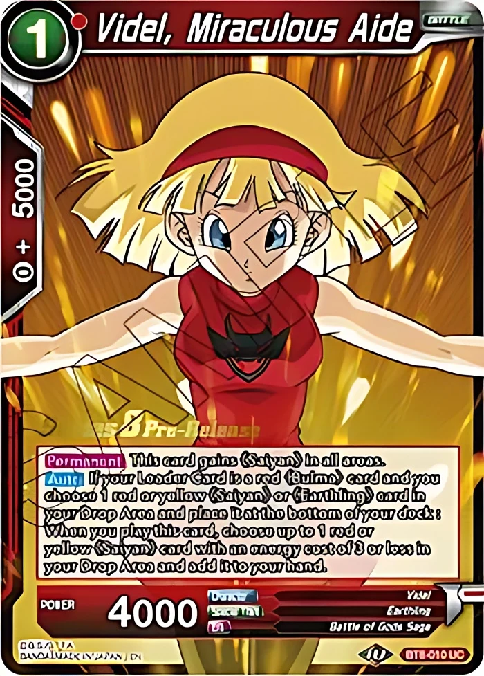 Videl, Miraculous Aide [Pre-Release] #BT8-010_PR