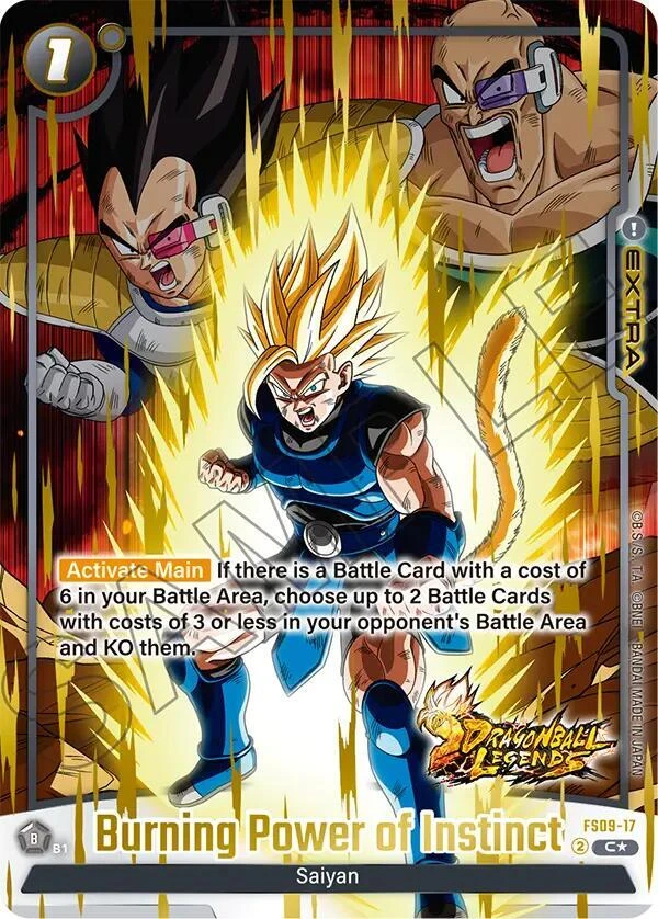 Burning Power of Instinct [Bonus Pack Alternate Art] #FS09-17