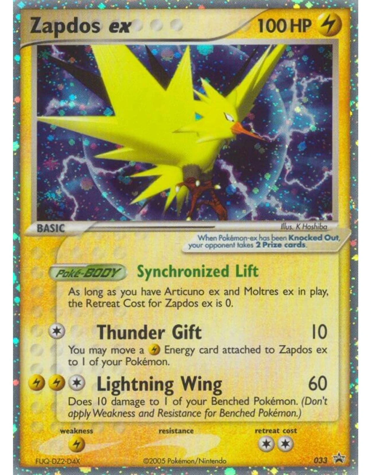 Zapdos EX #033