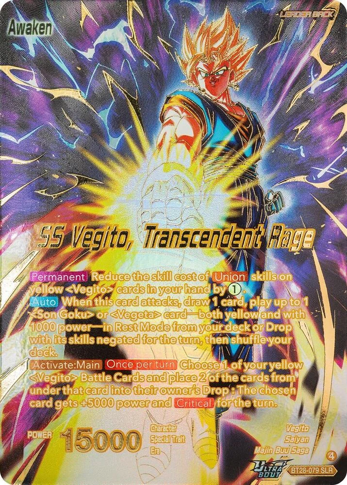 Vegito // SS Vegito, Transcendent Rage [SLR] #BT28-079