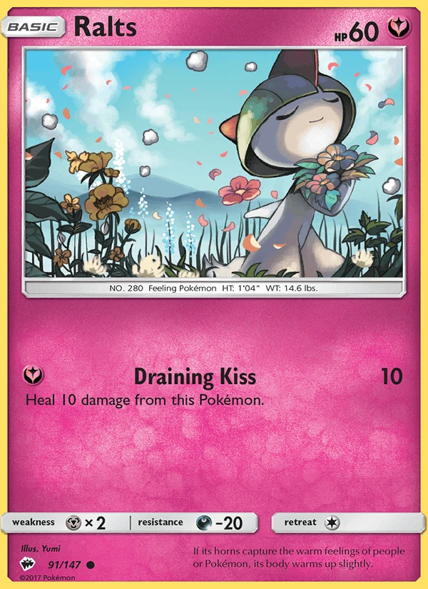 Ralts Reverse Holo #91