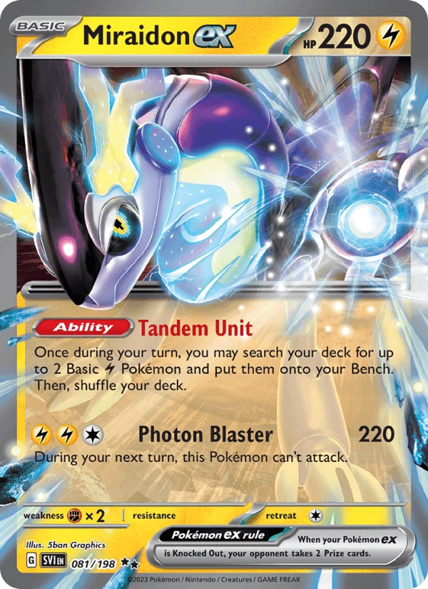 Miraidon Ex Prize Pack #81