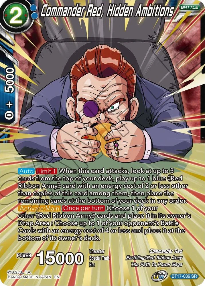 Commander Red, Hidden Ambitions #BT17-036