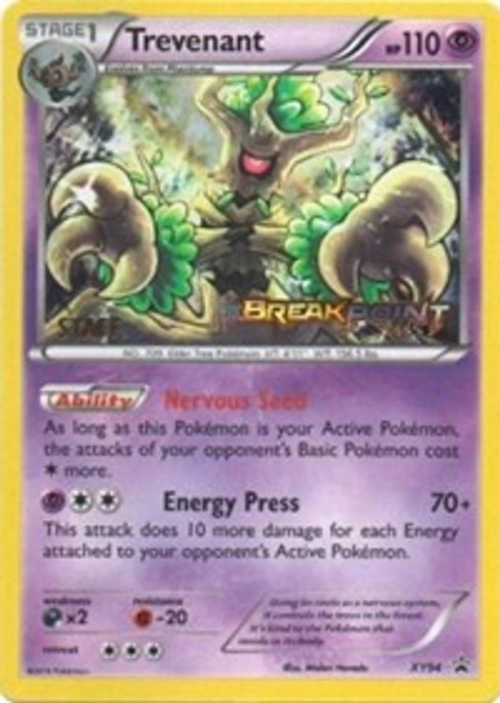 Trevenant Prerelease Staff #XY94