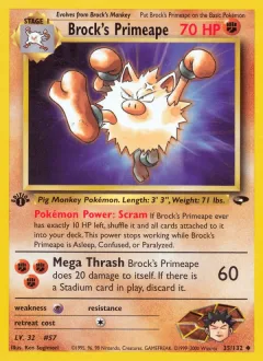 Brock's Primeape 1st Edition