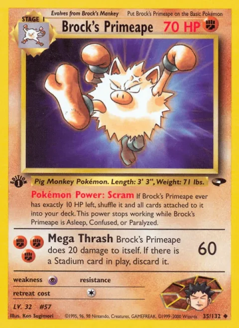 Brock's Primeape 1st Edition