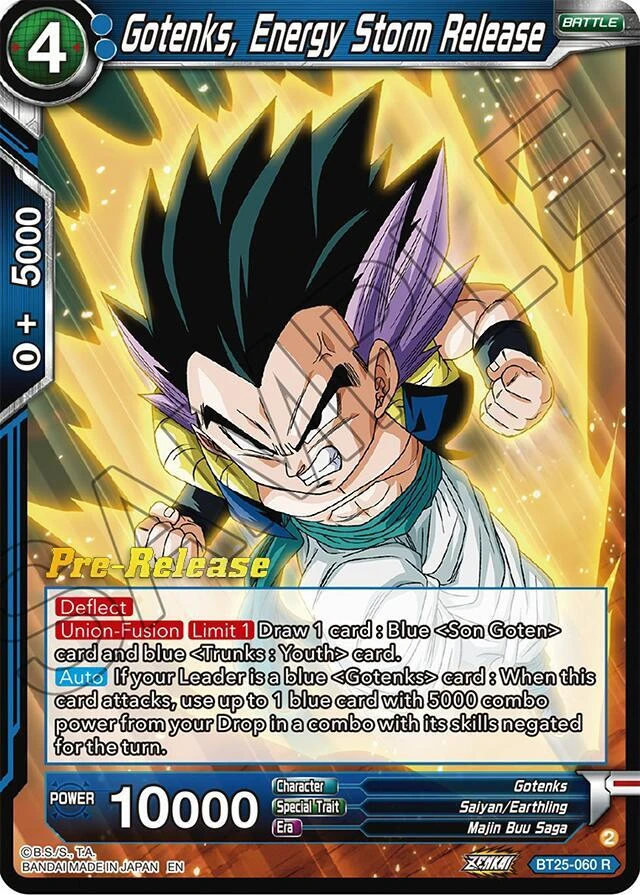 Gotenks, Energy Storm Release [Pre-Release] #BT25-060