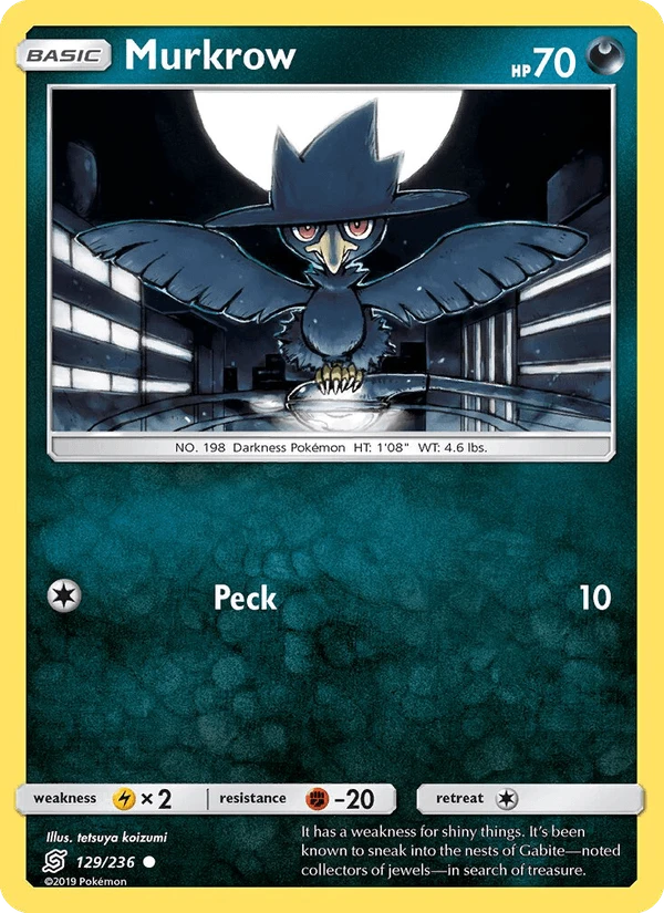 Murkrow Reverse Holo #129