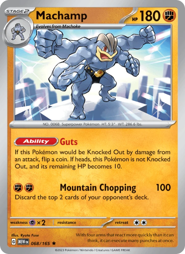 Machamp Cosmos Holo #68