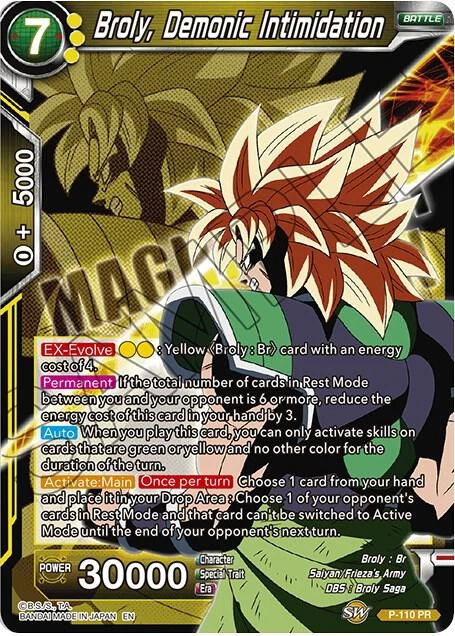 Broly, Demonic Intimidation #P-110