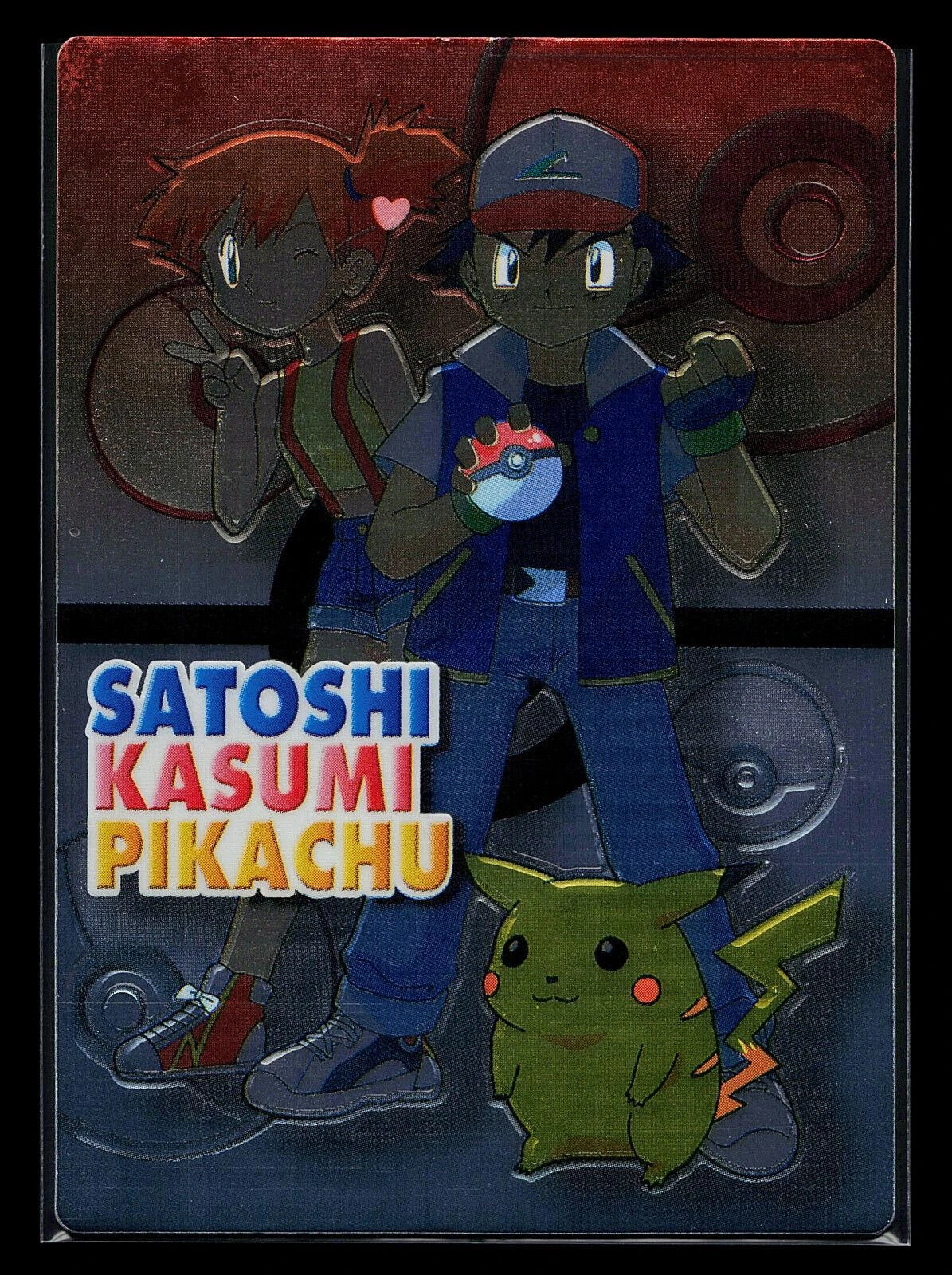 Kasumi, Pikachu, Satoshi Embossed