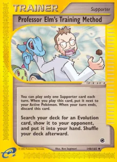 Professor Elm's Training Method Reverse Holo