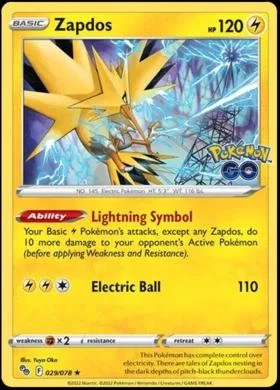 Zapdos Holo #29