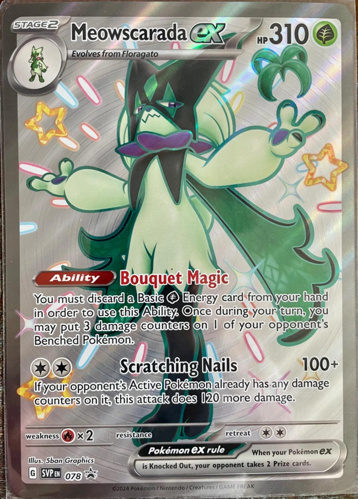 Meowscarada Ex Jumbo #78