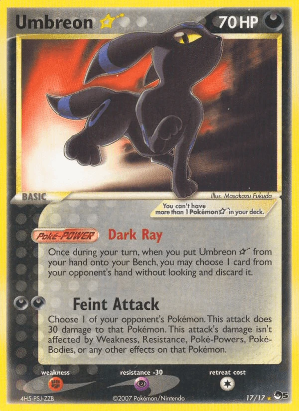 Umbreon Gold Star #17