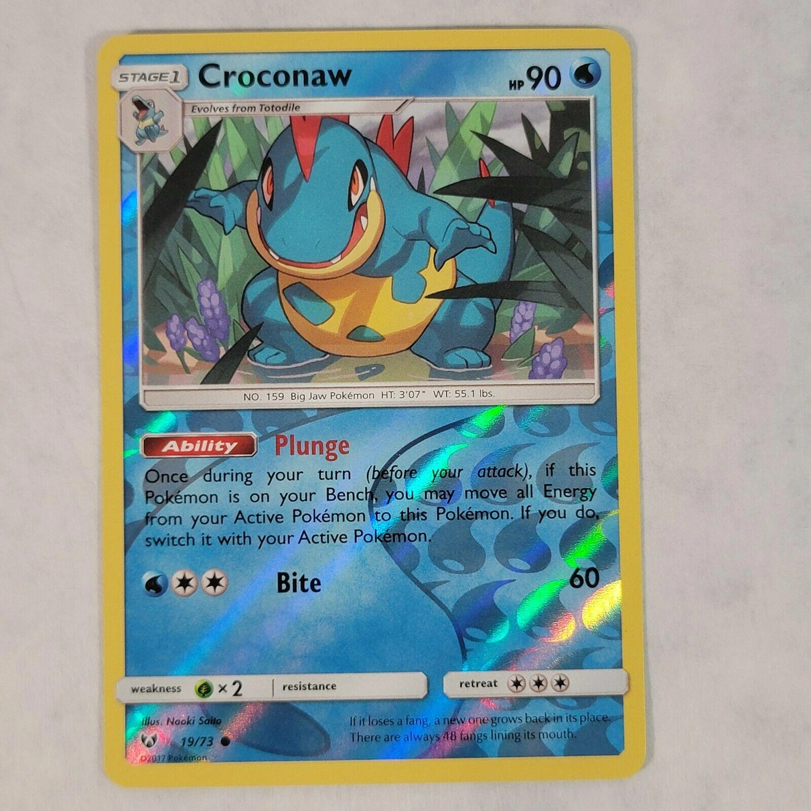 Croconaw Reverse Holo #19