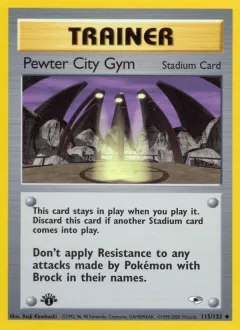 Pewter City Gym 1st Edition