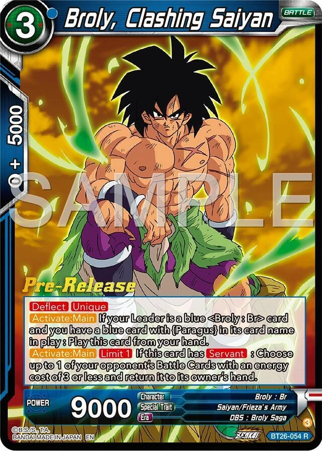 Broly, Clashing Saiyan [Pre-Release] #BT26-054