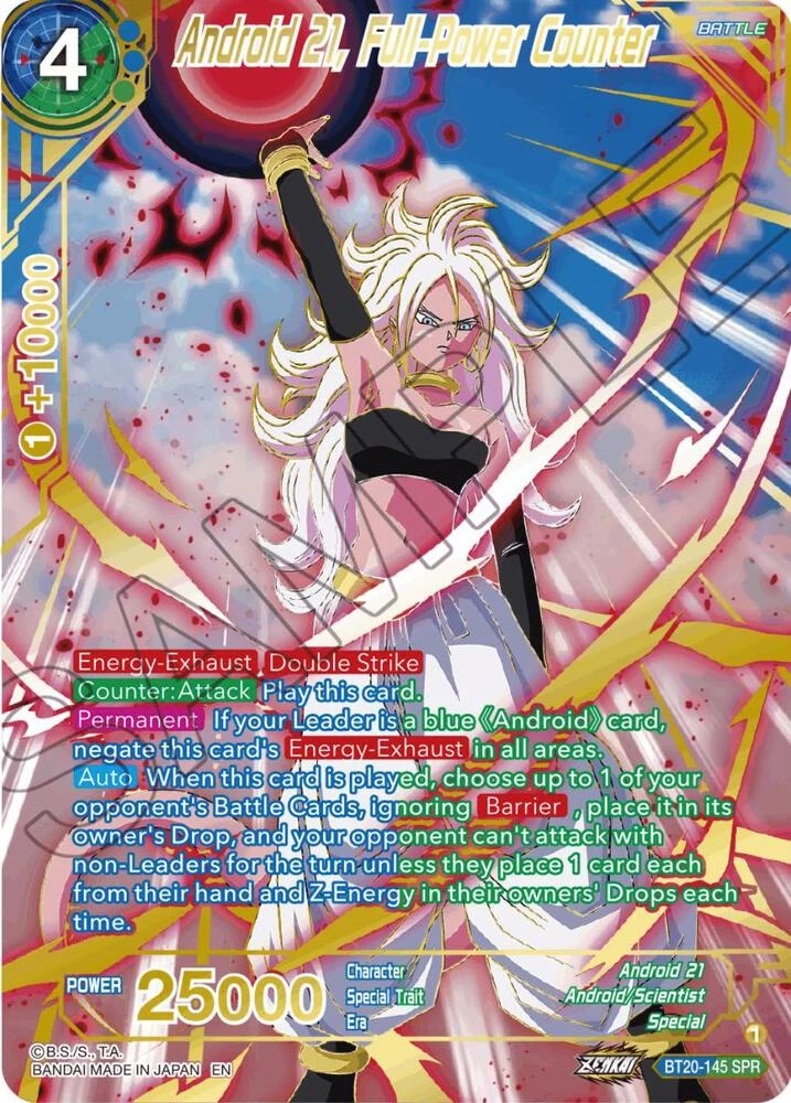Android 21, Full-Power Counter [SPR] #BT20-145