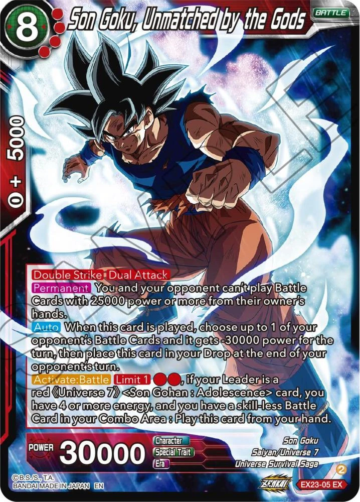 Son Goku, Unmatched by the Gods #EX23-05