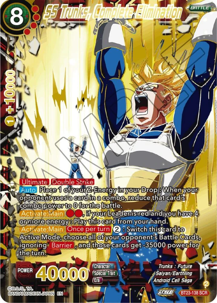 SS Trunks, Complete Elimination #BT23-138