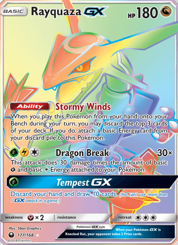 Rayquaza GX #177a