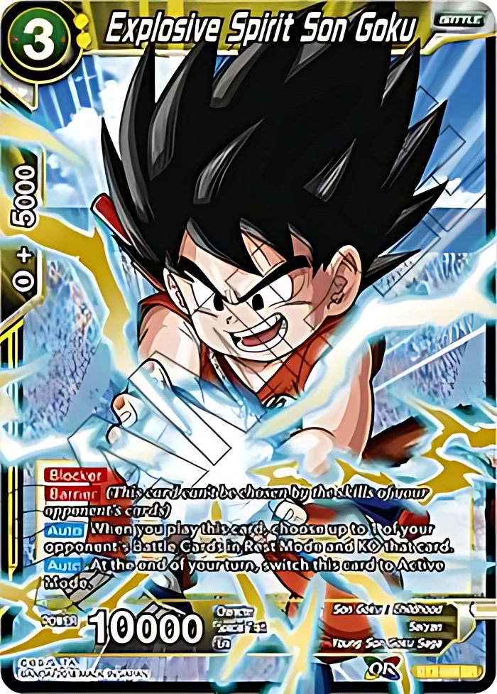 Explosive Spirit Son Goku [Shatterfoil] #BT3-088