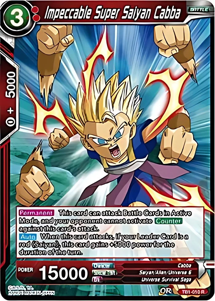 Impeccable Super Saiyan Cabba [Tournament Promo] #TB1-010