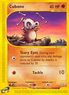 Cubone Reverse Holo
