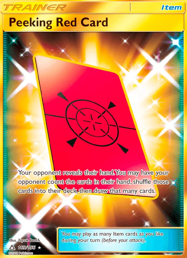 Peeking Red Card #169