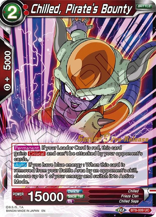 Chilled, Pirate's Bounty [Pre-Release] #BT9-009