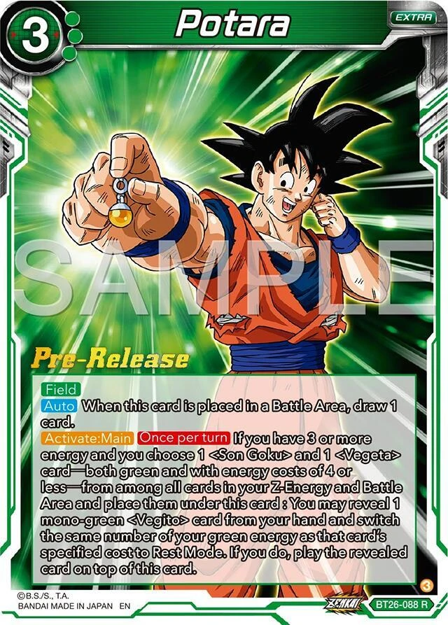 Potara [Pre-Release] #BT26-088