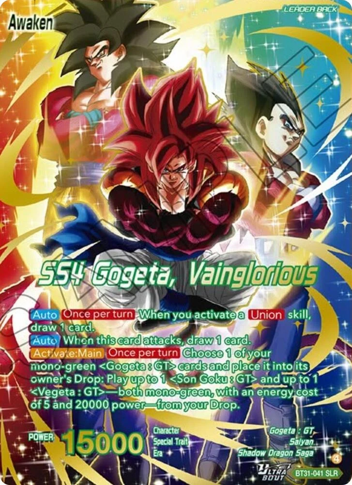 SS4 Son Goku & SS4 Vegeta // SS4 Gogeta, Vainglorious [SLR] #BT31-041
