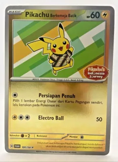 Pikachu Berkemeja Batik