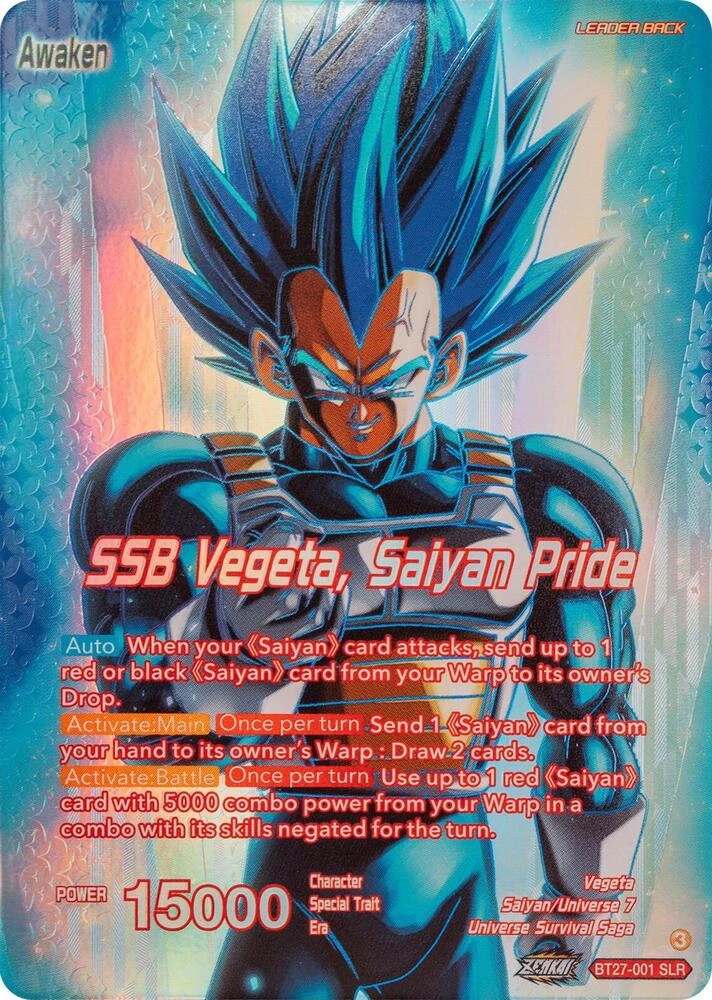 Vegeta // SSB Vegeta, Saiyan Pride [SLR] #BT27-001
