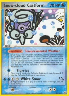 Snow-cloud Castform Reverse Holo