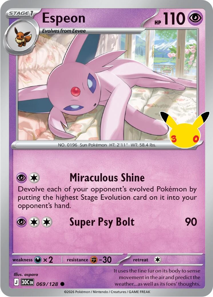 Espeon Holo #69