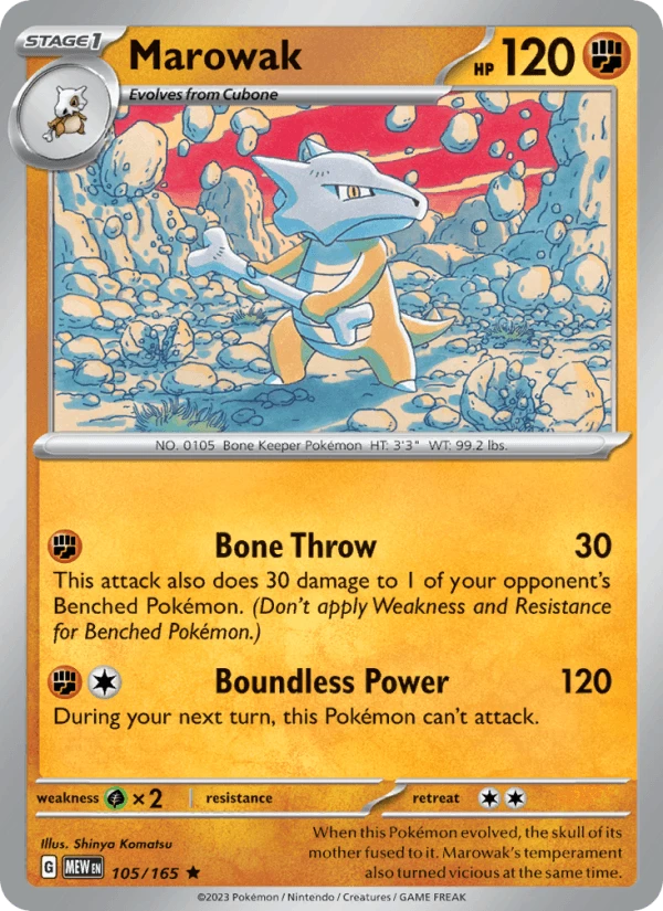 Marowak Holo #105