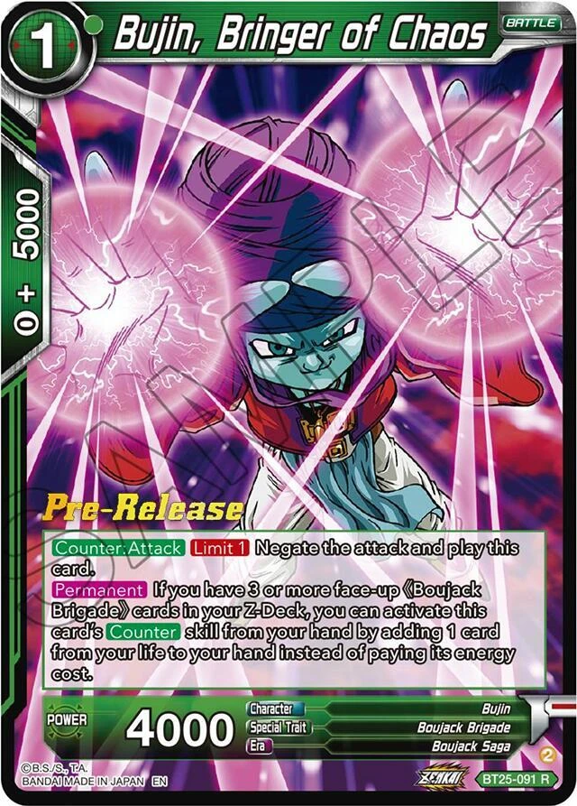Bujin, Bringer of Chaos [Pre-Release] #BT25-091