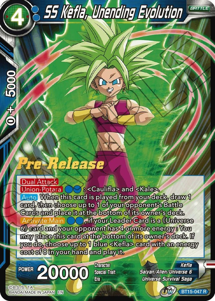 SS Kefla, Unending Evolution [Pre-Release] #BT15-047