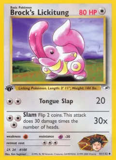 Brock's Lickitung 1st Edition