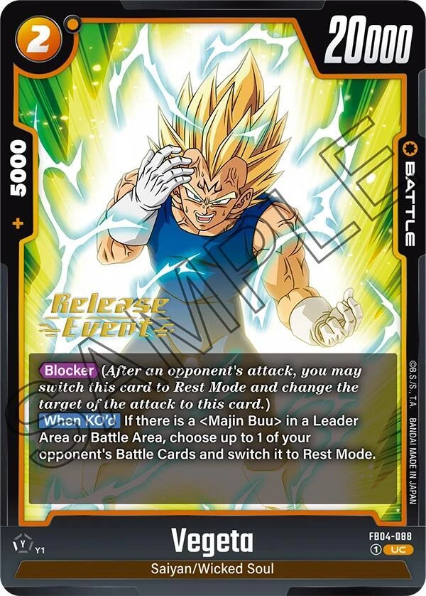 Vegeta [Release Event] #FB04-088