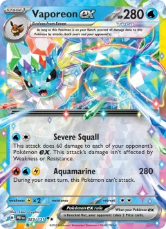 Vaporeon Ex Stamped