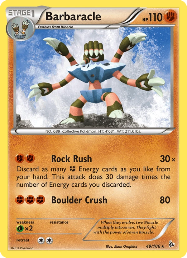 Barbaracle Reverse Holo #49