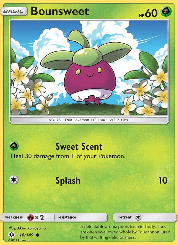 Bounsweet Reverse Holo #18