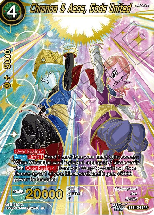 Chronoa & Aeos, Gods United [SPR] #BT31-098